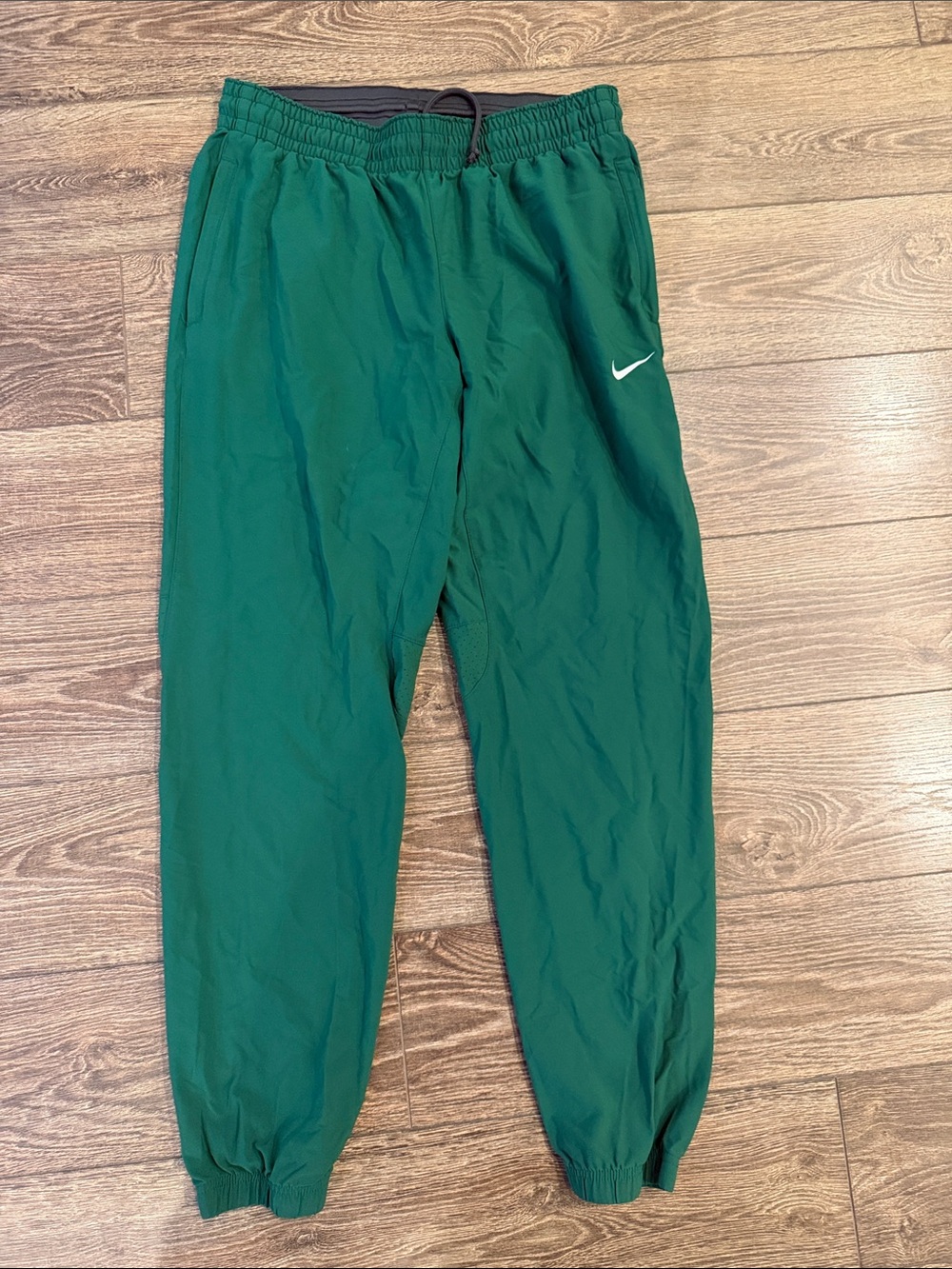 Nike Womens Green Joggers with White Swoosh